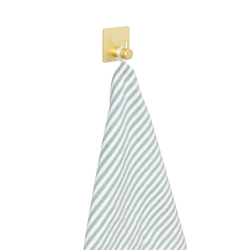 Set 2 carlige patrate Wenko Aluminium Ureo auriu mat 54860100