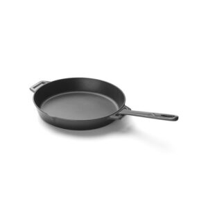 Tigaie rotunda din fonta emailata, maner detasabil, diametru 30 cm, 5 cm inaltime, Grandpro A03001003T
