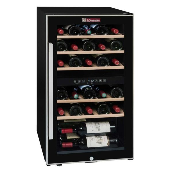 Racitor de vin, 29 sticle, compresor, 2 zone, LaSommeliere ECS30.2Z 48 x 43 x 86 cm