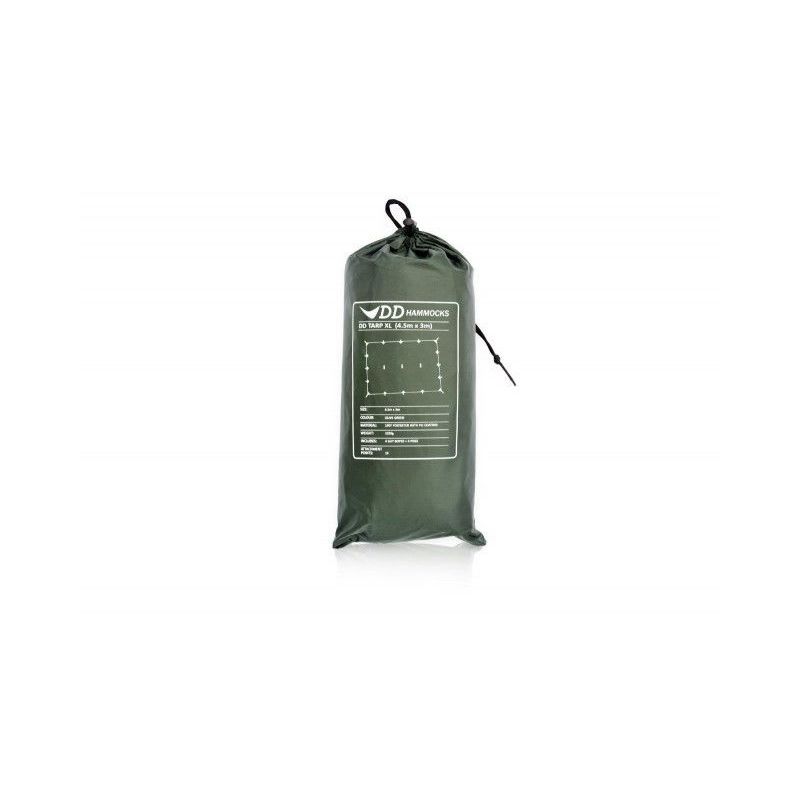 Tenda XL Prelata Olive Green DDHammocks 450 × 300 cm - 0610696771032