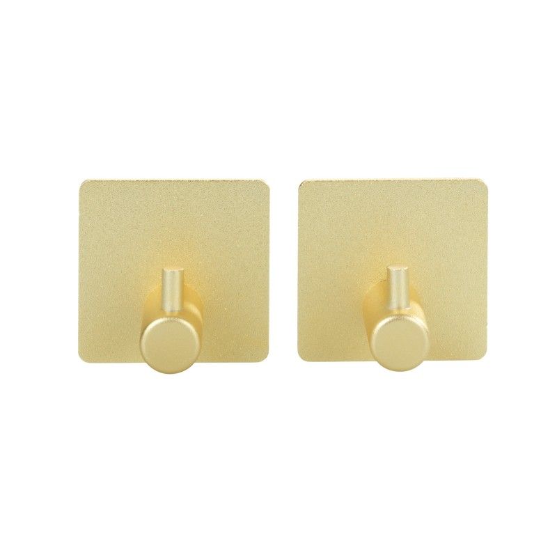 Set 2 carlige patrate Wenko Aluminium Ureo auriu mat 54860100