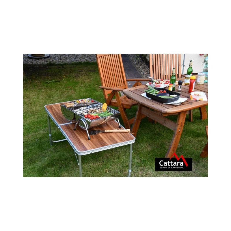 Gratar pe carbuni DUBLU 2x 38cm Cattara